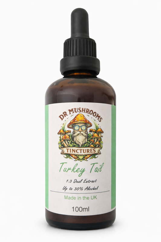 Turkey Tail Mushroom Tincture 100ml XL- The Immune Defence Mushroom