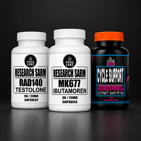 Bulking Stack with RAD-140, MK677 and Cycle Support bottles