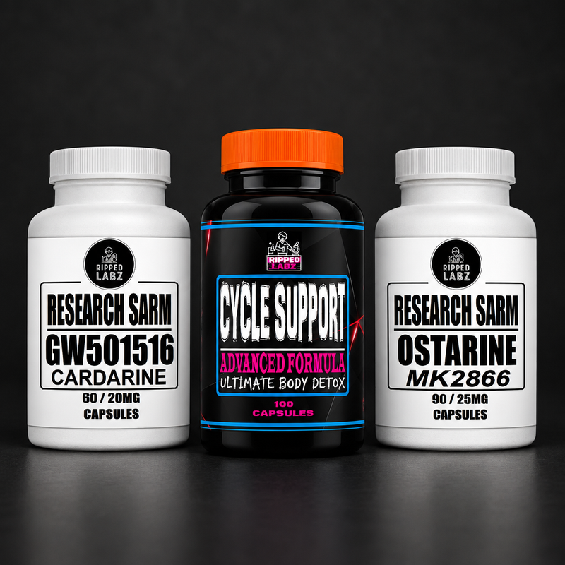 Lean Stack with GW Cardarine, Ostarine and Cycle Support bottles