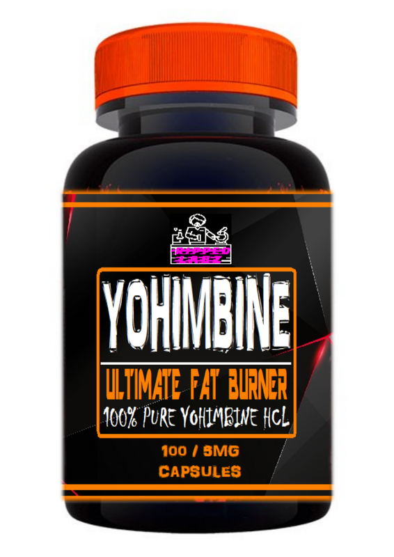 Yohimbine HCL Fat Burner (100 x 5mg capsules).